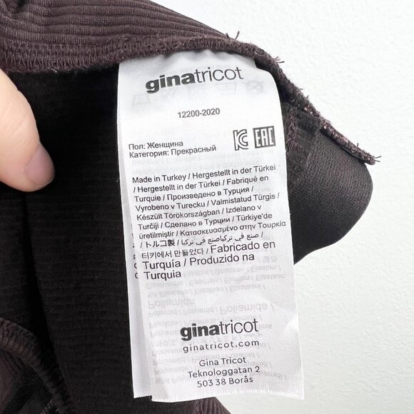 GINA TRICOT Connie Ribbed Athletic Tank in Brown, Size Small - Picture 8 of 9